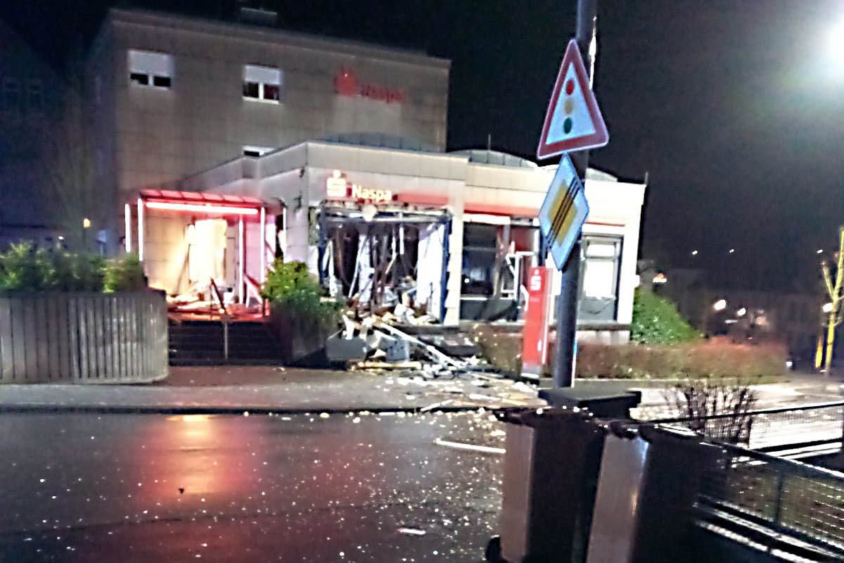 Sprengung eines Geldautomaten in Hhr-Grenzhausen