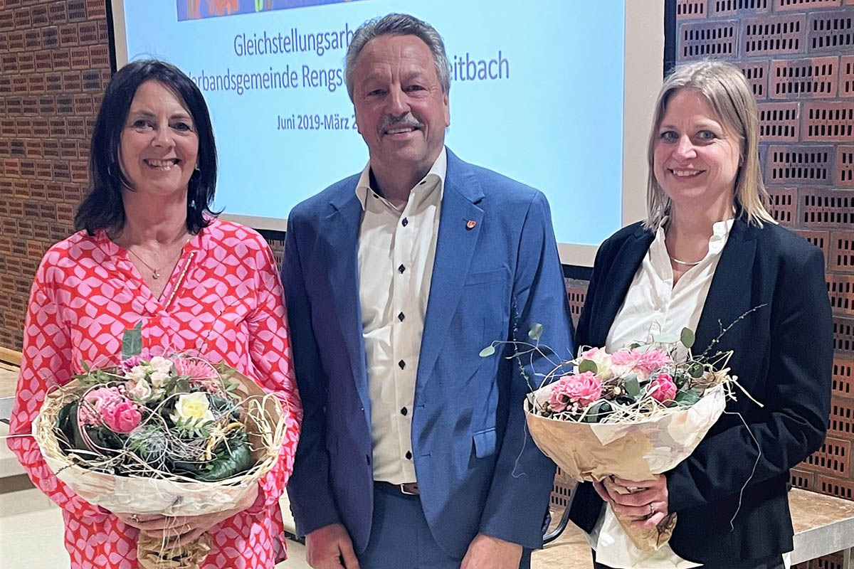 Von links: Heike Kurz, Hans-Werner Breithausen, Jennifer Hommer. Foto: Stefan Haas 