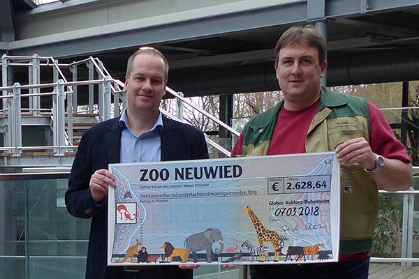 Zoo erhlt 2.600 Euro als Spende 