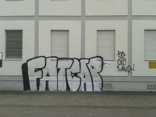 Erneutes Graffiti von Fatcap