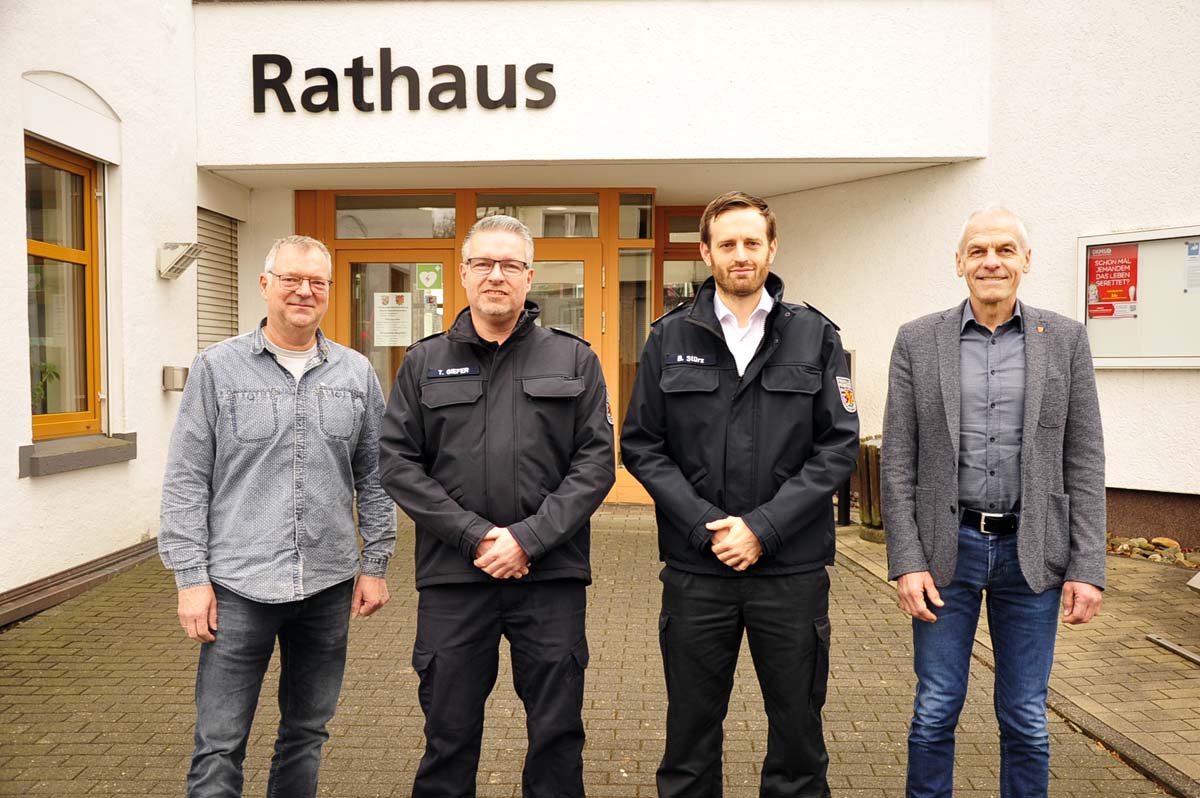 Hauptamtlicher Gertewart ist nun Thomas Giefer (v. l.) Armin Schmuck, Thomas Giefer, Bjrn Strz und Fred Jngerich. (Foto: kk)