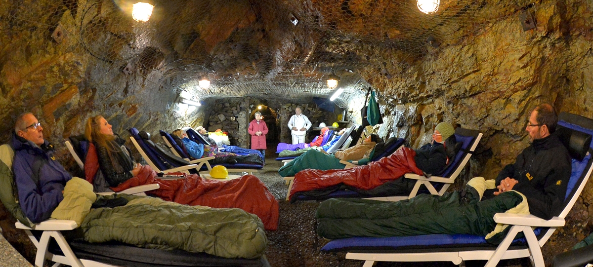 Atemtherapie im Heilstollen der Grube Bindweide
