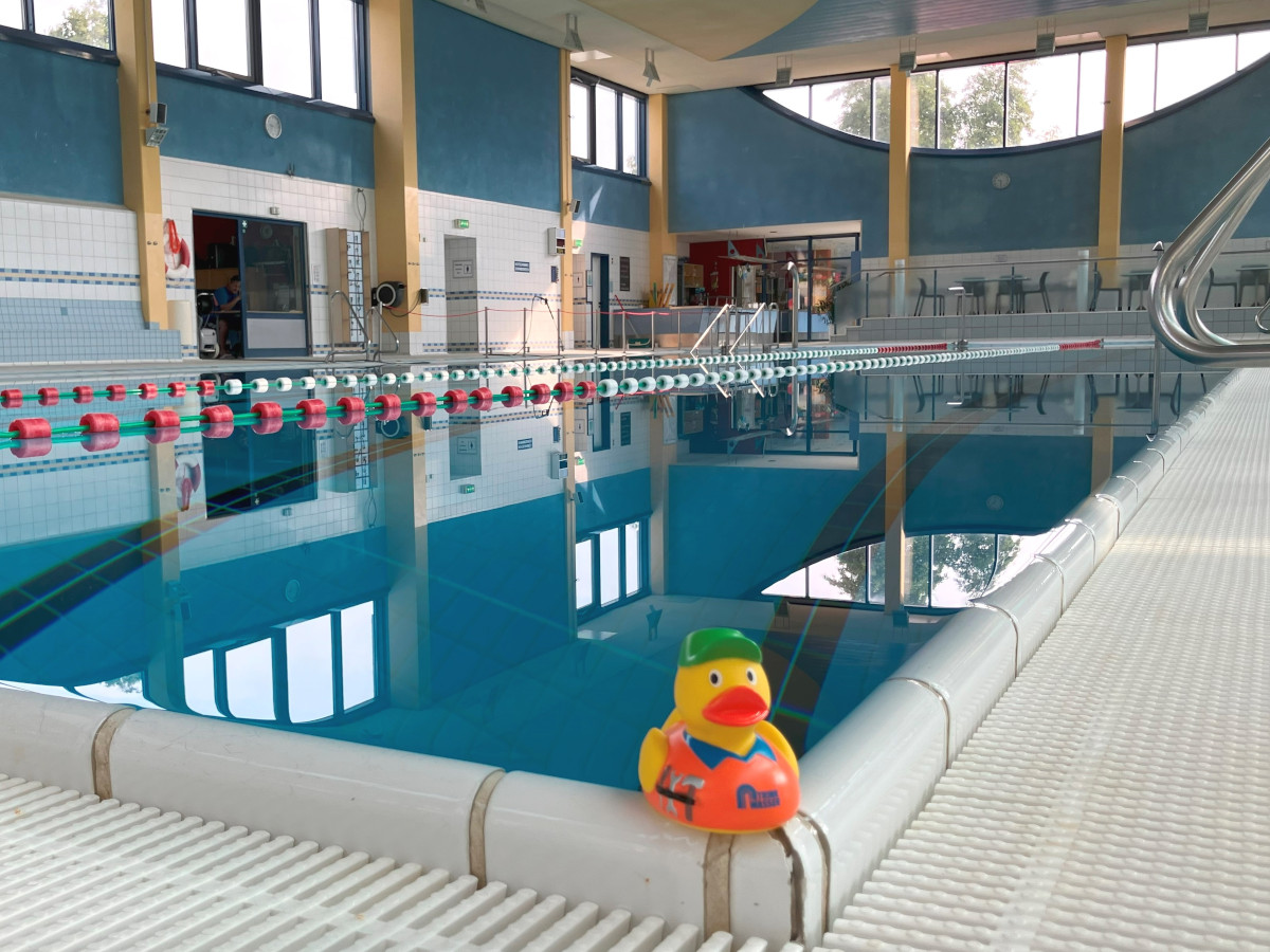 In der Schwimmhalle im Mons-Tabor-Bad ist alles bereit: Ab 31. August knnen die Badegste hier wieder schwimmen, planschen, spielen oder ausruhen. (Foto: VG Montabaur / Christina Wei) 