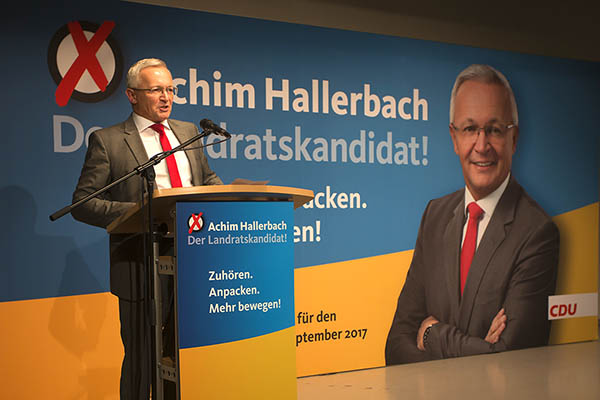 Achim Hallerbach mit 98,9 Prozent zum Landratskandidaten gekrt