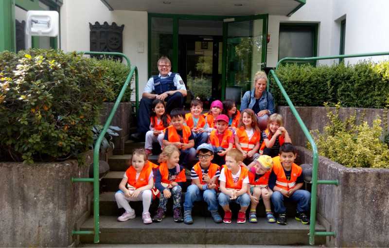 Kleine Ortsdetektive besuchen die Polizei in Altenkirchen