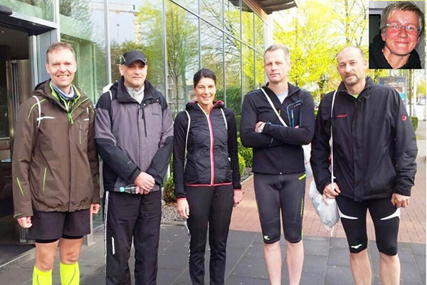 Erik Weler, Gerd Dilthey, Heike Bdenbender, Martin Blum, Jrg Bangel, Rita Schopp (von links). Foto: Lauftreff Puderbach