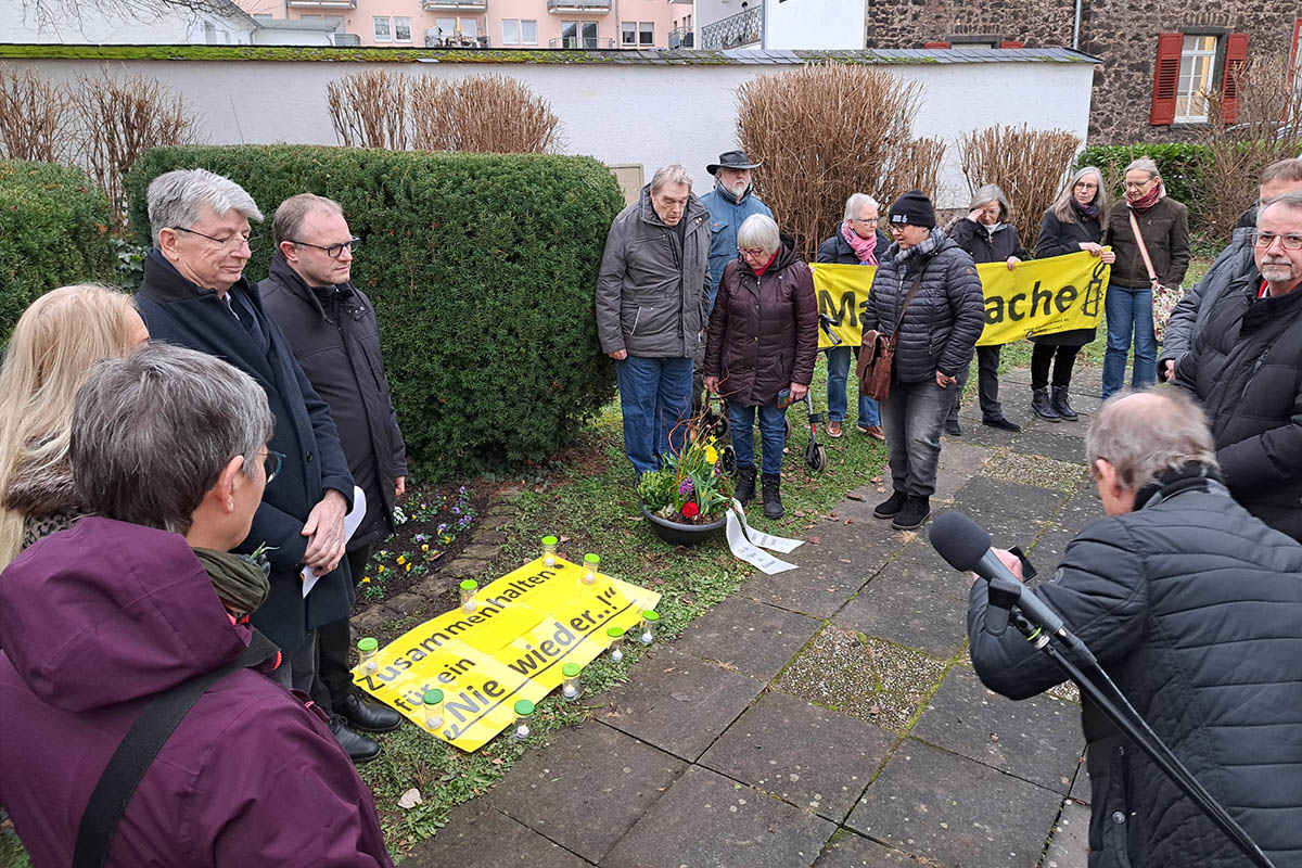 Gedenken an die Opfer des Holocaust in Neuwied