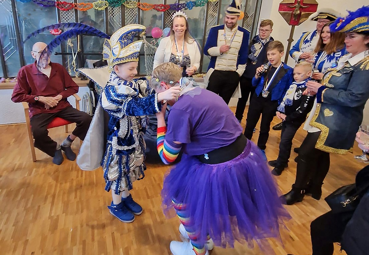 Kinderprinz Adrian I. brachte viel gute Laune mit. (Foto: Diakonie in Sdwestfalen)