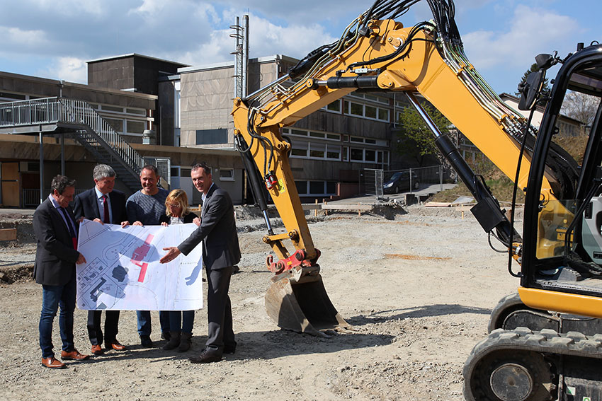 Bauarbeiten fr Erweiterungsbau der IGS Selters gestartet