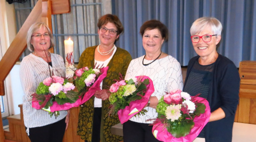 Im Amt besttigt wurde das Fhrungsquartett der Wissener KFD: (von links) Helga Hoffmann, Ulla Rolland, Barbara Heer und Angela Nilius. (Foto: KFD) 