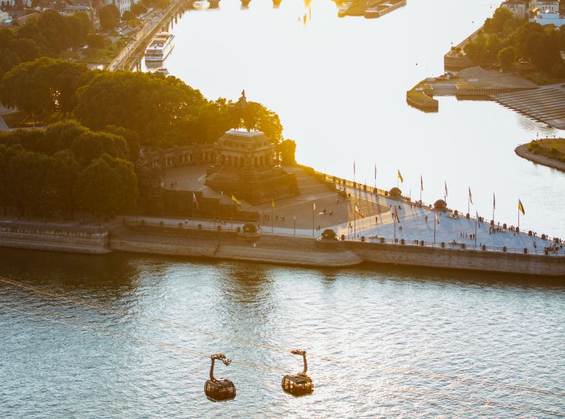 Seilbahn am Deutschen Eck. Foto: Henry Tornow