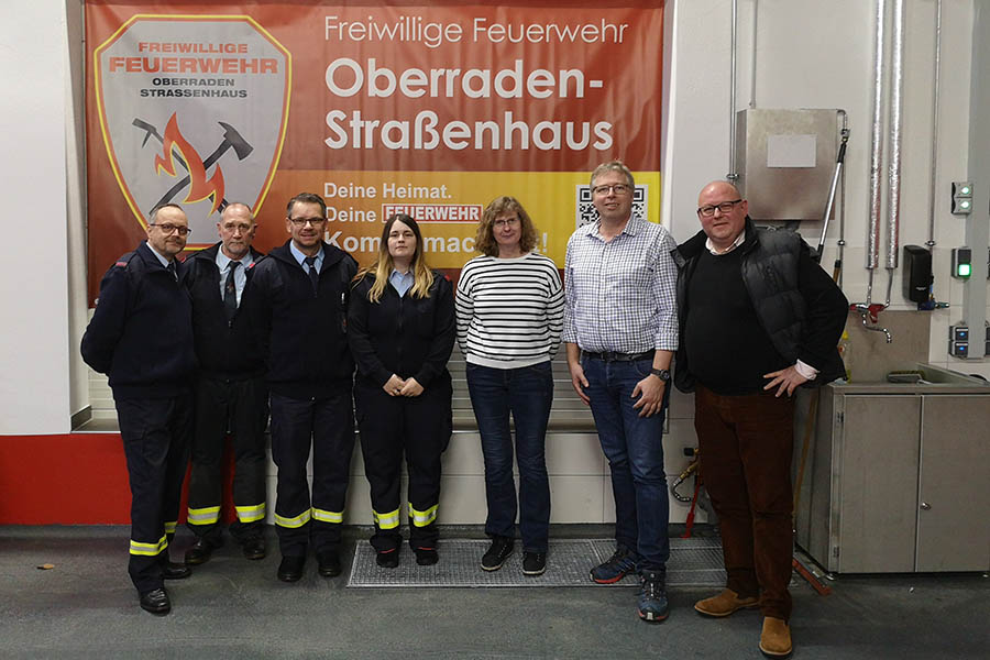 Neu gewhlter Vorstand des Frdervereins. Fotos: Feuerwehr