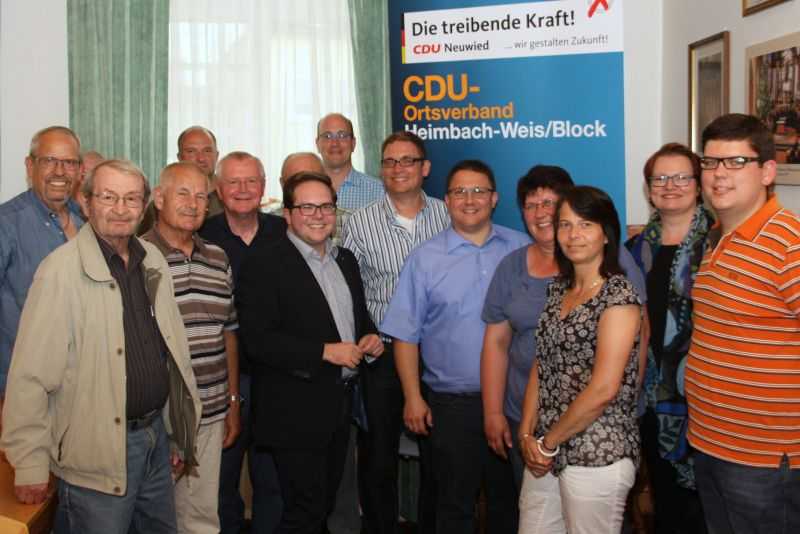 Mitglieder und Vorstand des CDU Ortsverband Heimbach-Weis/Block bei der Mitgliederversammlung 2017. Foto: privat   