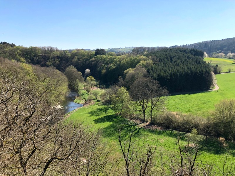 Blick vom Naturpfad Weltende ber das Tal der Nister (Foto: Redaktion)