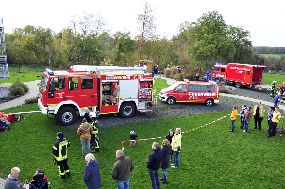 Viel Platz zum ben gab es am Pflegedorf in Flammersfeld. (Fotos: kk)