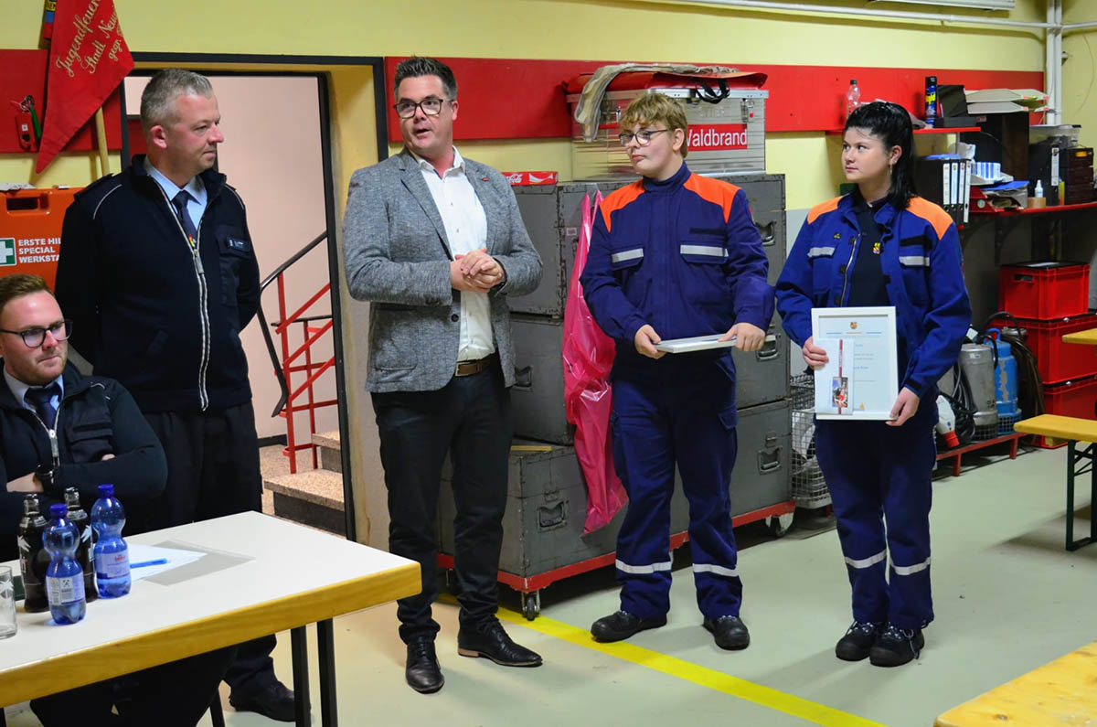 Jahreshauptversammlung der Jugendfeuerwehr und des Frdervereins der Jugendfeuerwehr 