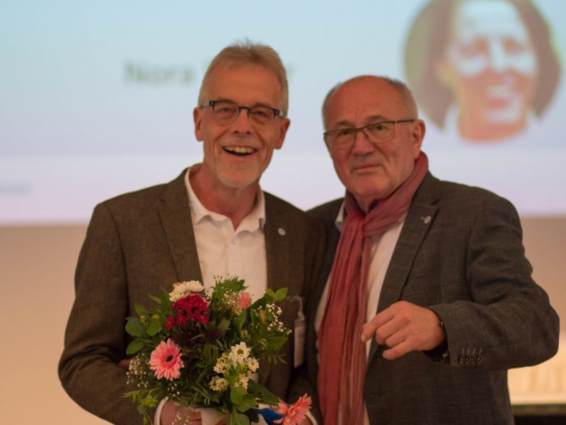 Joachim Trk, nach der Wahl mit dem Prsidenten des DKSB, Heinz Hilgers. Fotos: DKSB