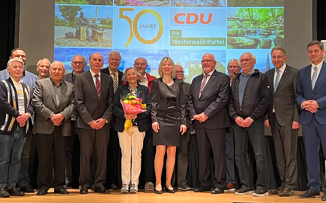 Der CDU Kreisverband Westerwald feierte sein Jubilum in Ransbach-Baumbach. (Fotos: Elke Stockhausen)