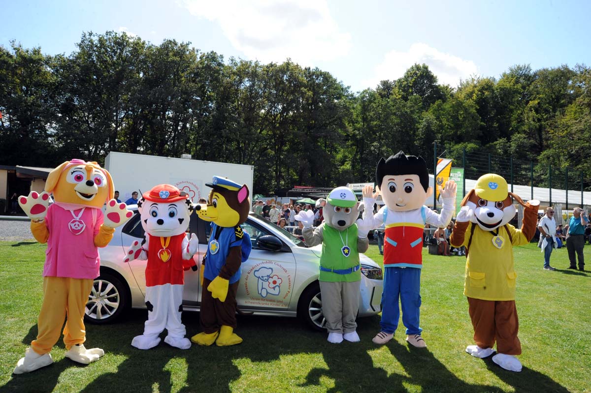 Paw-Patrol "bewachte" den Hauptgewinn (Bilder: kk und Punit)