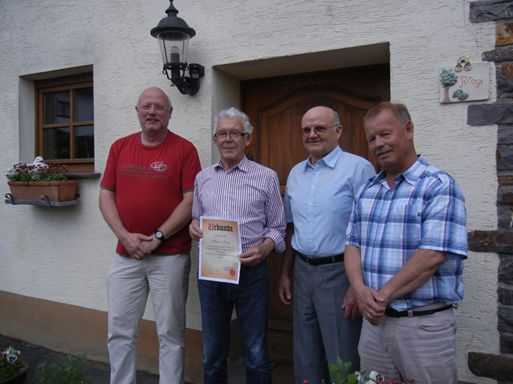 Von links nach rechts: Dieter Buhr, Heinz Rings, Konrad Retterath und Albert Hermann. Foto: privat