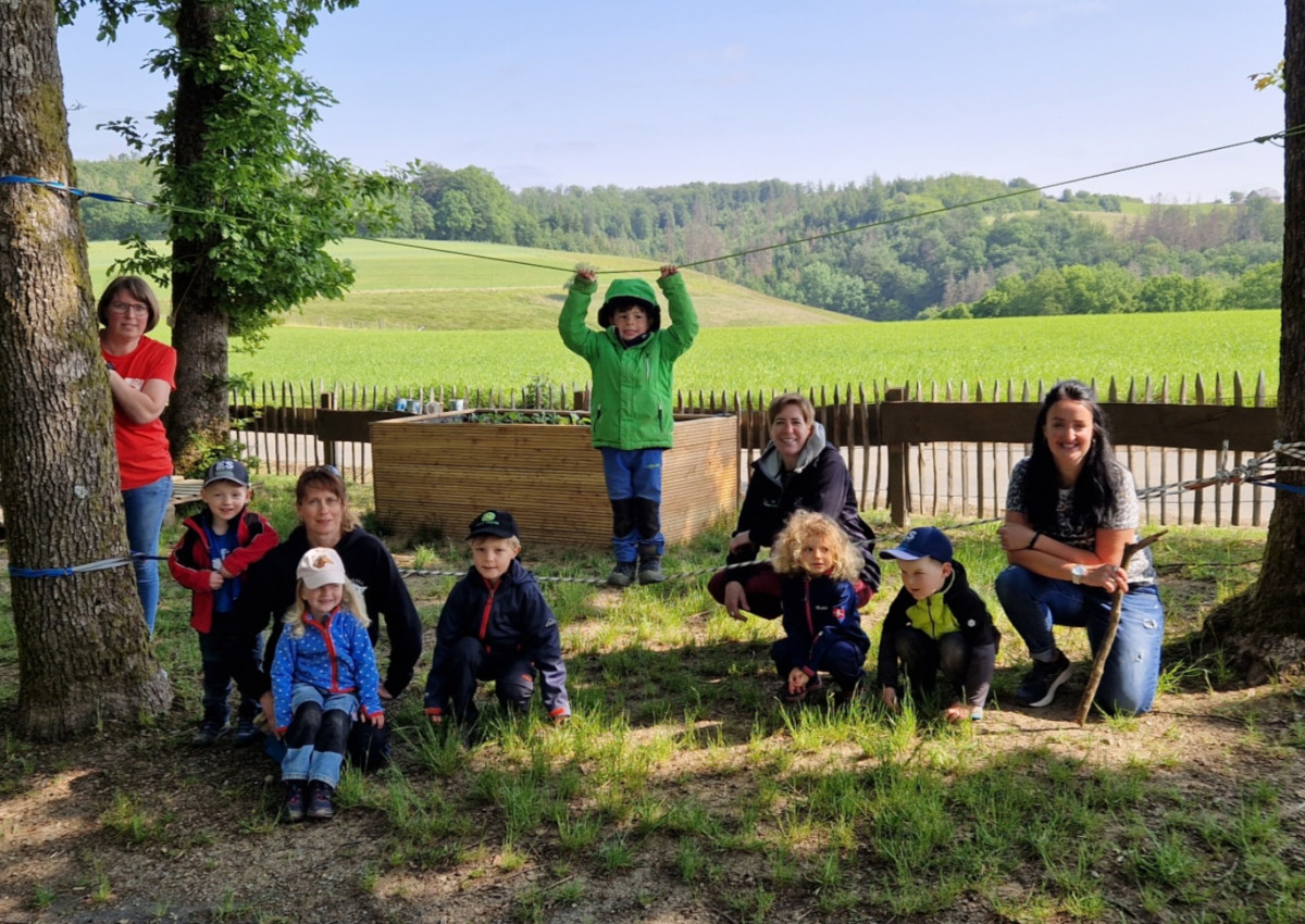 Die Kinder erlebten einen tollen Tag mit vielen berraschungen. (Foto: Kita Katzwinkel)