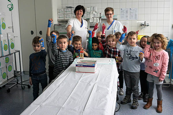 Vorschulkinder Kita Oberhonnefeld erkundeten Dierdorfer Krankenhaus