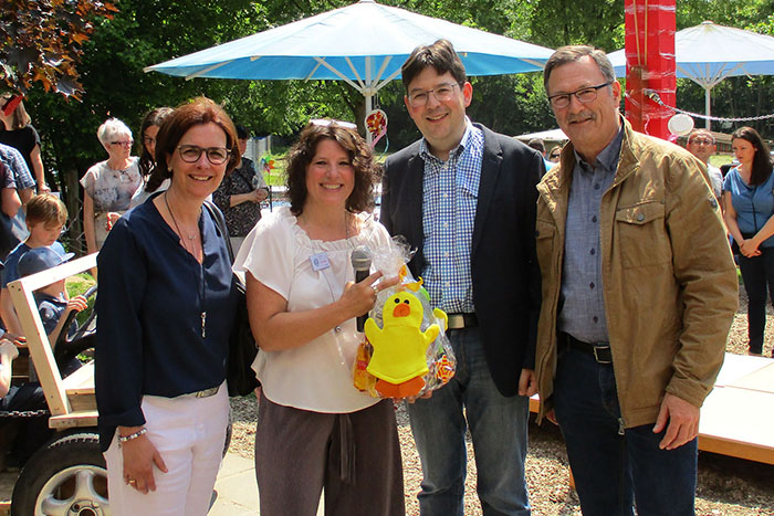 Sie erlebten ereignisreiche Stunden in der Kita (von links): Anke Dierdorf, die die Gesamtleitung fr die stdtischen Kitas innehat, Kita-Leiterin Henrike Holz, Brgermeister Michael Mang und Karl Oster, Leiter des Fachbereiches fr Kindertagessttten und Kindertagespflege. Fotos: Stadt Neuwied