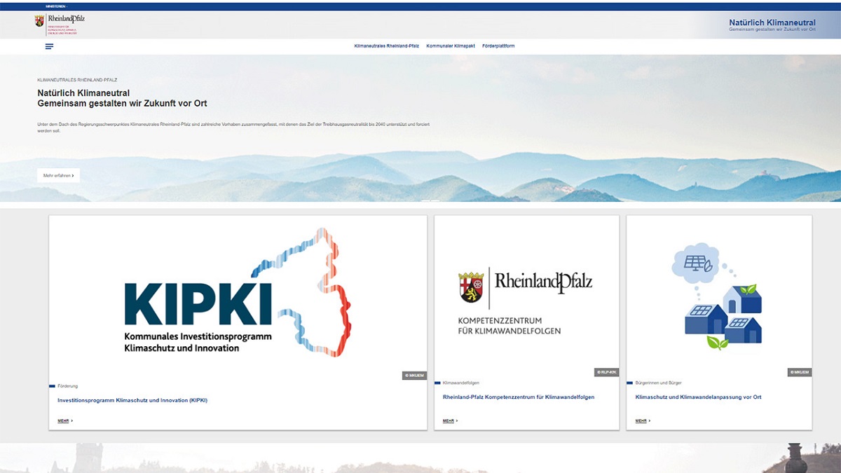 Der neue Webauftritt (Screenshot: MKUEM)