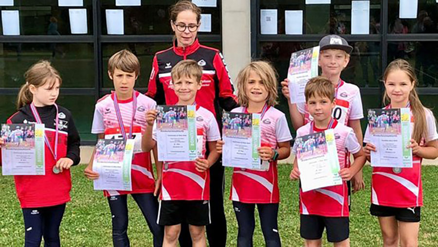 In der Kinderleichtathletik U8/U10 war die LG Rhein-Wied mit fnf Teams in Dierdorf am Start. (Foto: privat)
