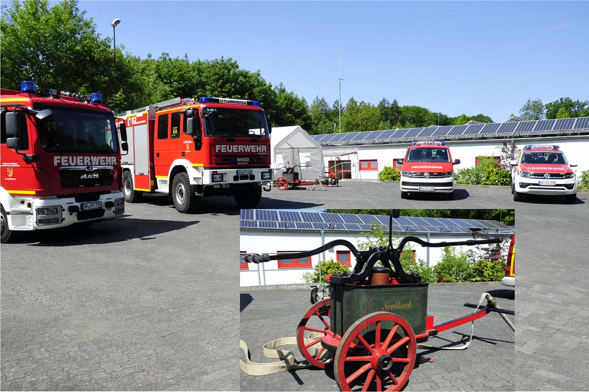 120 Jahre Lschzug Flammersfeld - alte und neue Technik (kk)