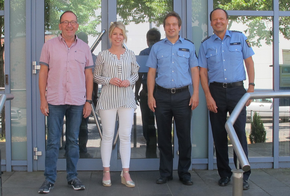 Lana Horstmann besucht Polizeiinspektion Neuwied
