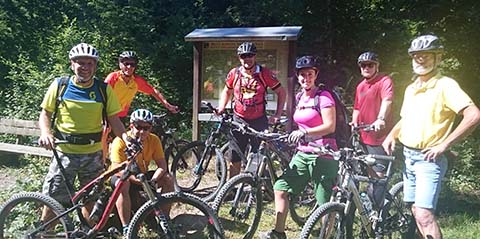 Mountainbike-Tour im Rahmen der Dorfmoderation-Aktion