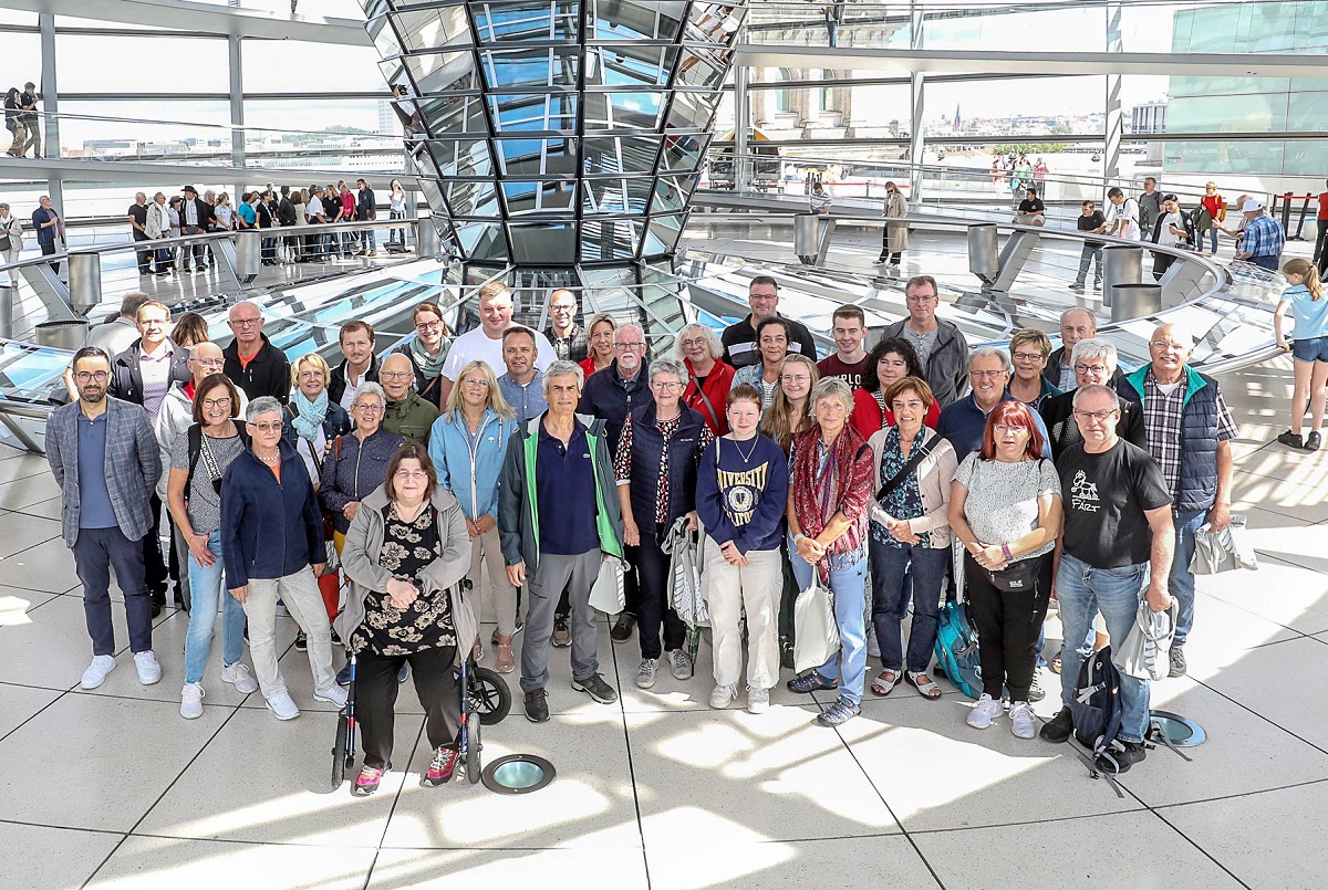 Besuchergruppe aus dem Westerwald im Deutschen Bundestag