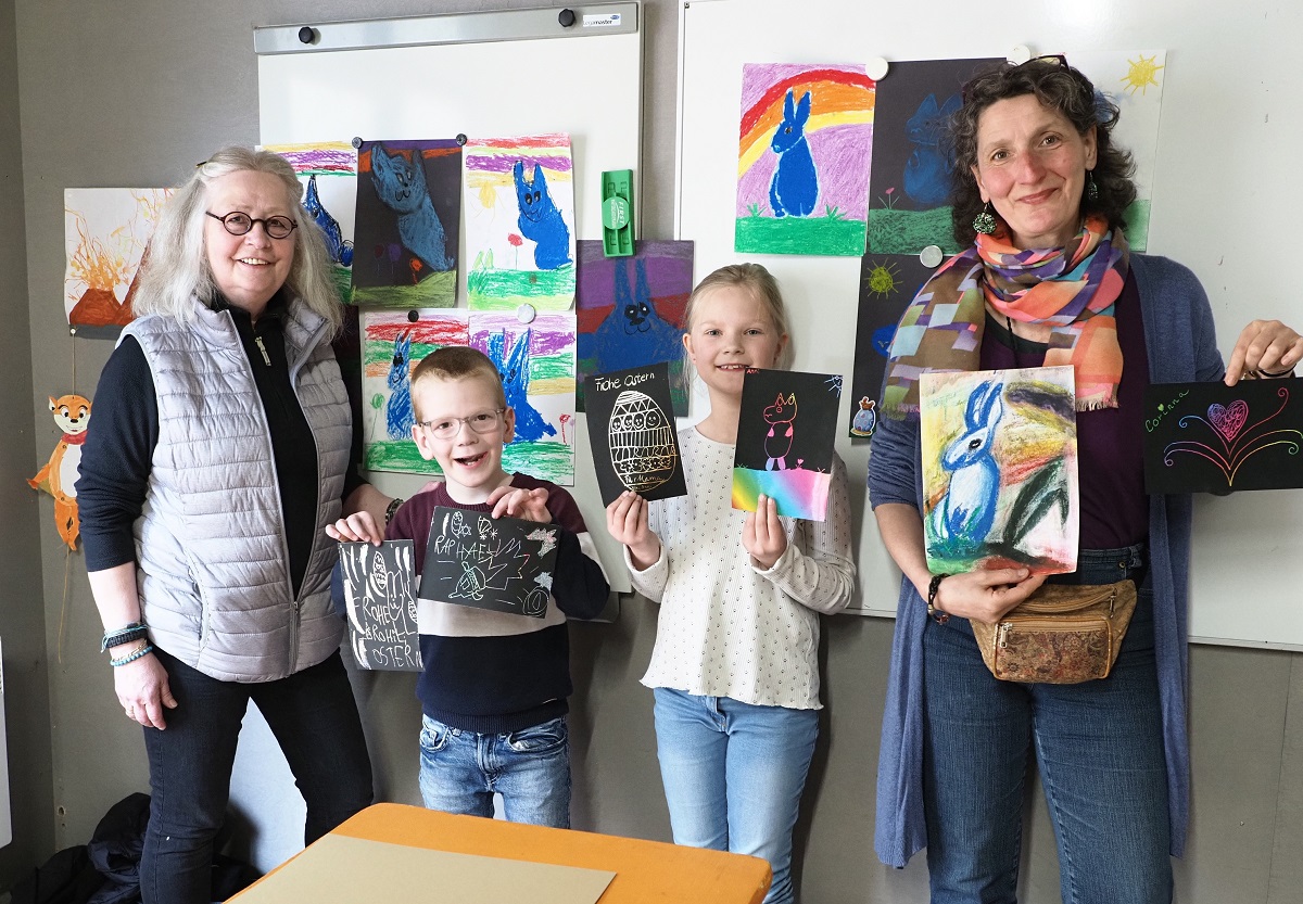 Kreativitt ist ansteckend: Mal-Workshop fr Gro und Klein im Stffel-Park