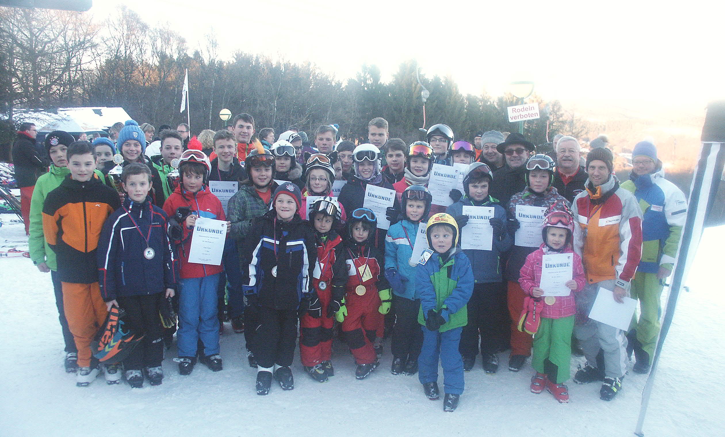 Die Teilnehmer der Clubmeisterschaften des Ski-Clubs Wissen Foto: Verein