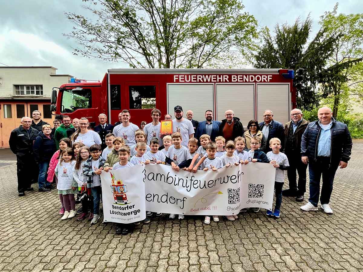 Startschuss fr Bambini-Feuerwehr Bendorf: Die "Bendorfer Lschzwerge" begeistern
