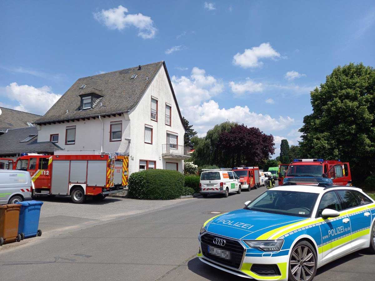 Brand im Umspannwerk Oberhonnefeld. (Foto: Feuerwehr VG Rengsdorf-Waldbreitbach)