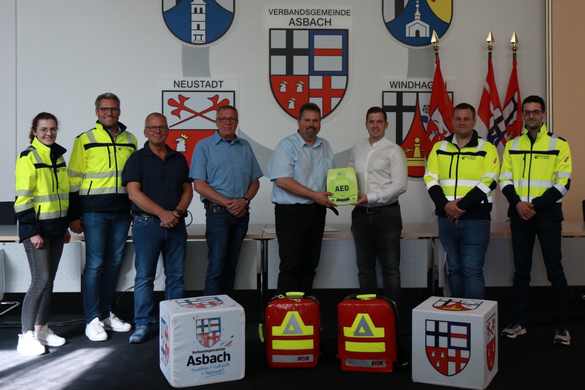 Vorstellung der neuen Ersthelfer-Gruppe in der Verbandsgemeinde Asbach (Foto: Feuerwehr VG Asbach)