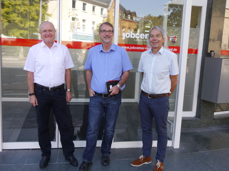 Sven Lefkowitz besucht das Neuwieder Jobcenter