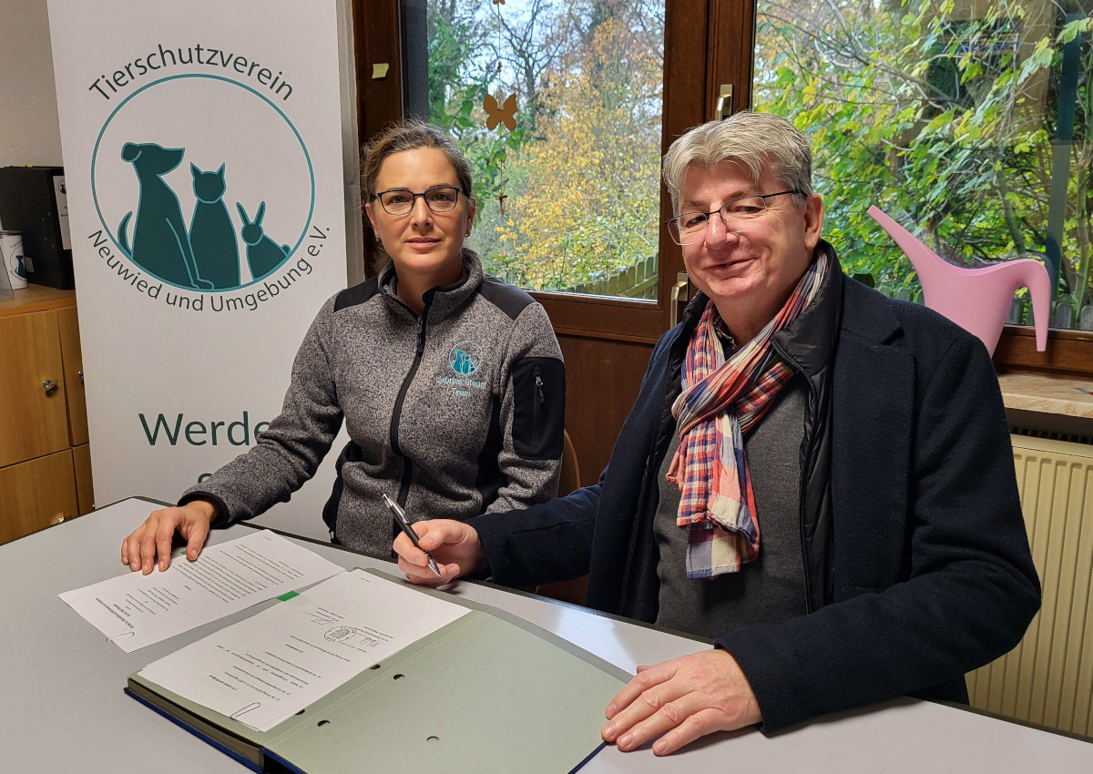 Stadt Neuwied und Tierheim Ludwigshof: Gute Zusammenarbeit wird verlngert