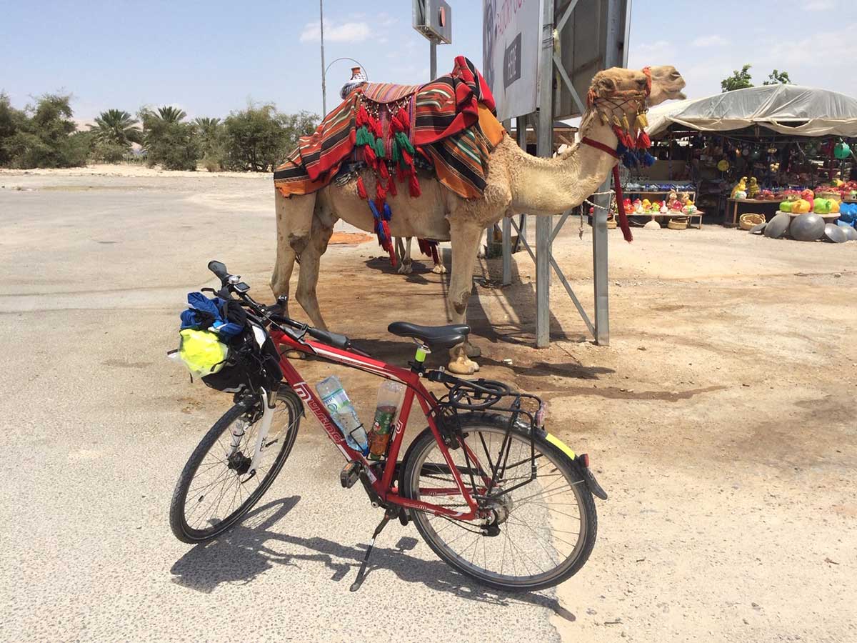 Mit dem Fahrrad nach Jerusalem. (Foto: Bruno Schneider)