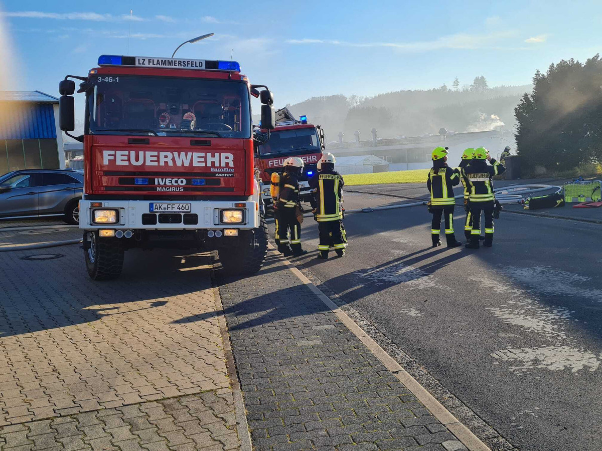 Oberlahr: Explosion in einer Holzverarbeitungsfirma