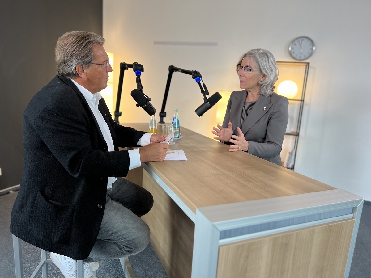 Gabriele Regina Overwiening war am 19. Oktober bei der Bundespressekonferenz in Berlin und am 20. Oktober in Mainz bei Talk mit Doc Bartels. (Foto: KV RLP)