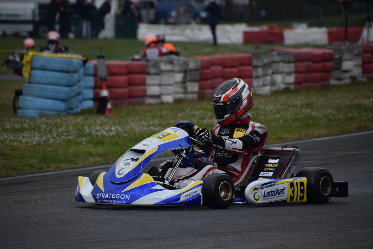 Kartfahrer Enrico Frderer ging in Kerpen an den Start