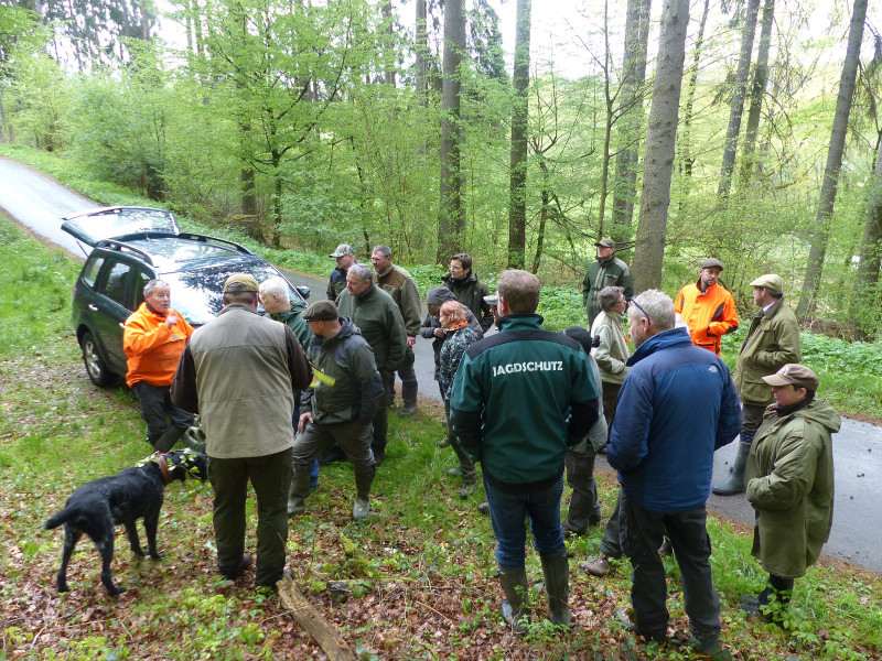 Beim Training haben die Jagdscheinanwrter verschiedene Hunderassen kennengelernt. Foto: Privat