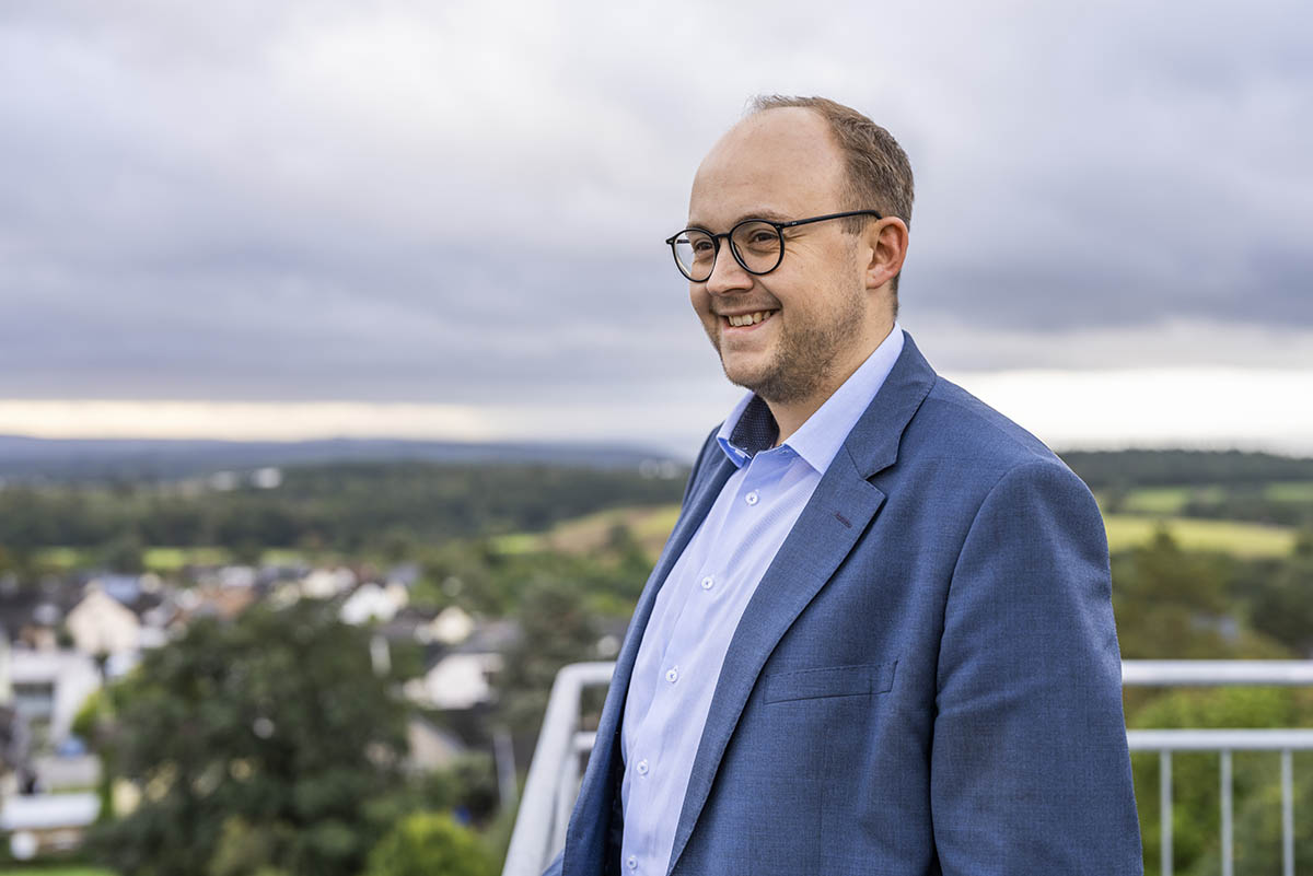 Pierre Fischer will Brgermeister der Verbandsgemeinde Rengsdorf-Waldbreitbach werden. Foto: Jan Hosan
