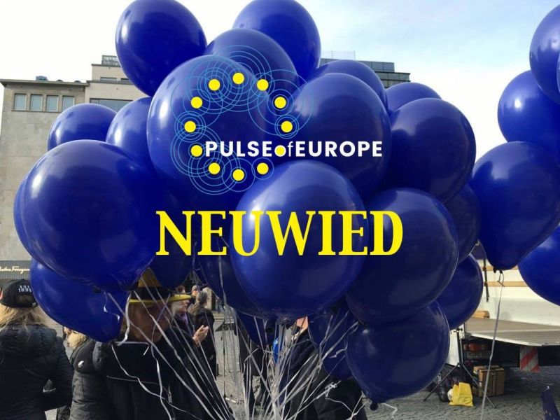 Pulse of Europe Neuwied startet Aktivitten. Foto: Veranstalter