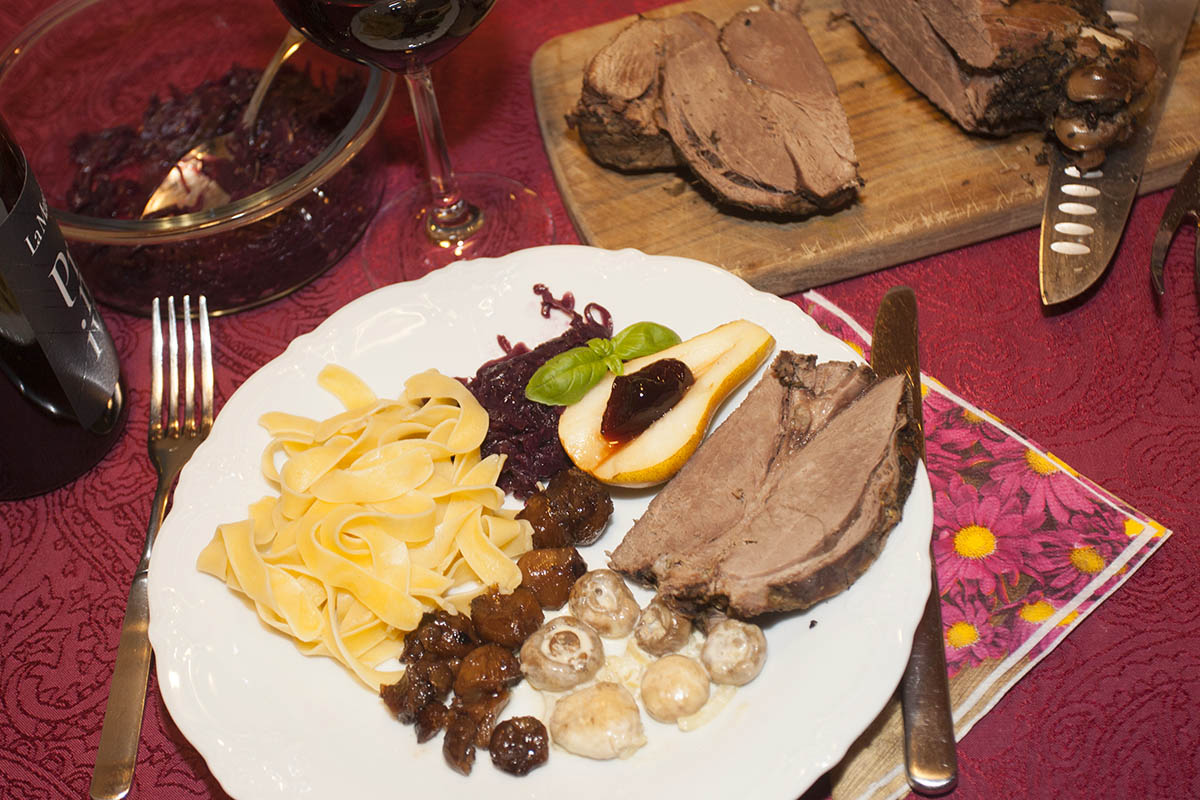 Westerwlder Rezepte: Rehkeule lecker im Backofen geschmort