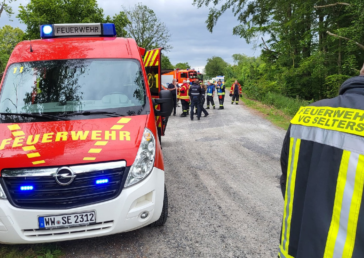 Einsatz beim Brand am Sonntag, 16. Juni. (Foto: Ralf Steube)