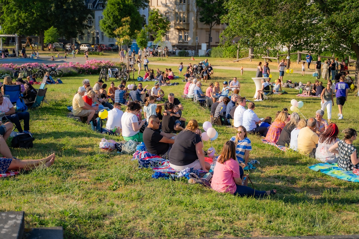 Ein letztes Mal "R(h)ein chillen"  in den Neuwieder Goethe-Anlagen in diesem Jahr